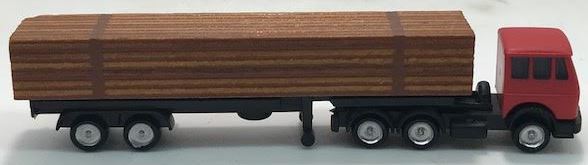 Noch 4745 Z Scale Logging Truck With Red Cab