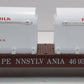 K-Line 6-22558 O PRR Scale Flat Car w/Milk Containers LN/Box