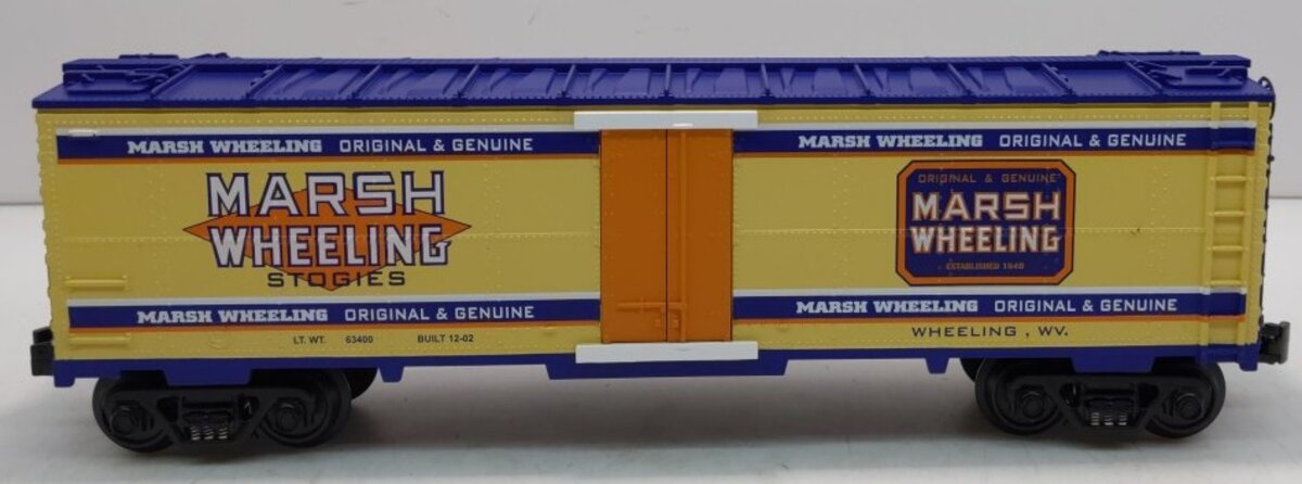 MTH 30-7854 O Gauge Marsh Wheeling Cigars Refrigerator Car LN/Box