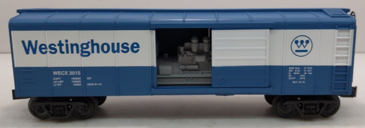 MTH 30-74802 O Westinghouse Round Roof Boxcar w/Generator EX/Box