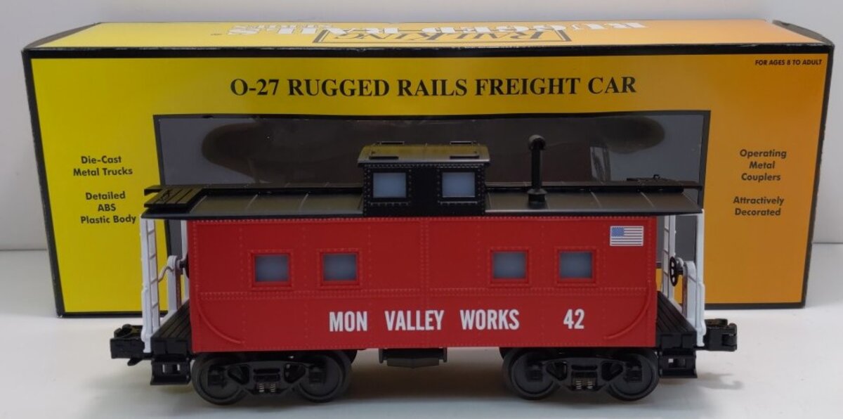 MTH 30-4159C O Gauge Mon Valley Works Steel Caboose #42 EX/Box