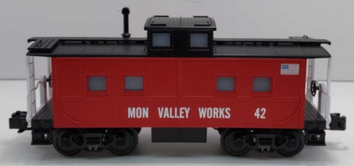 MTH 30-4159C O Gauge Mon Valley Works Steel Caboose #42 EX/Box