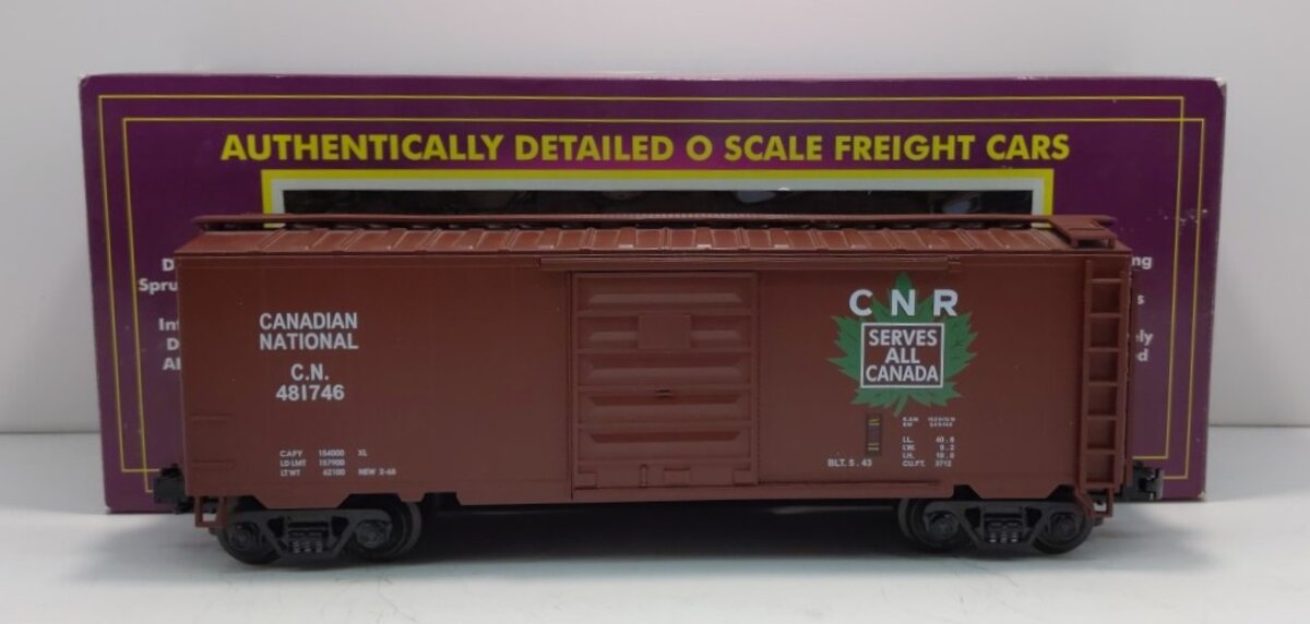 MTH 20-93006 O Gauge Canadian National Boxcar #481746 LN/Box