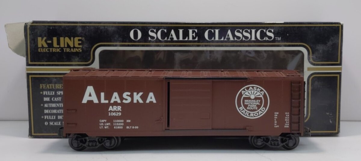 K-Line K761-1012 O Gauge Alaska Reefer Car #10629 NIB