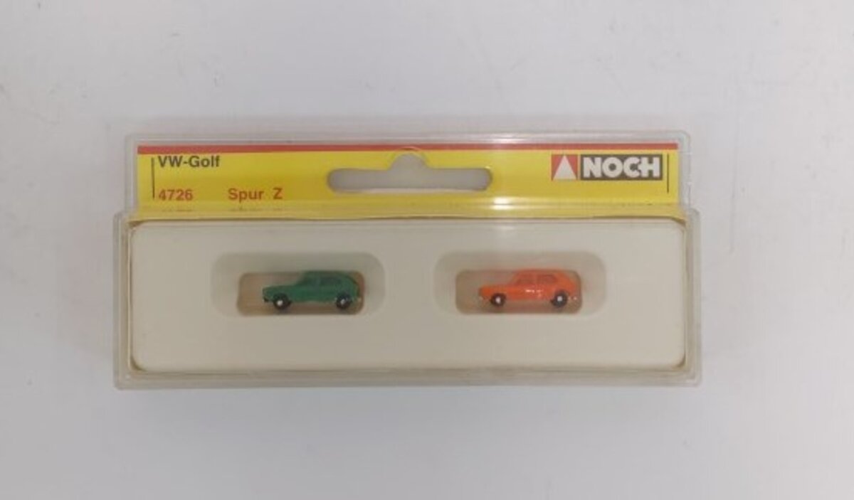 Noch 4726 Z Scale Mini-Club Volkswagen Golf Sedan Colors May Vary (Pack of 2)