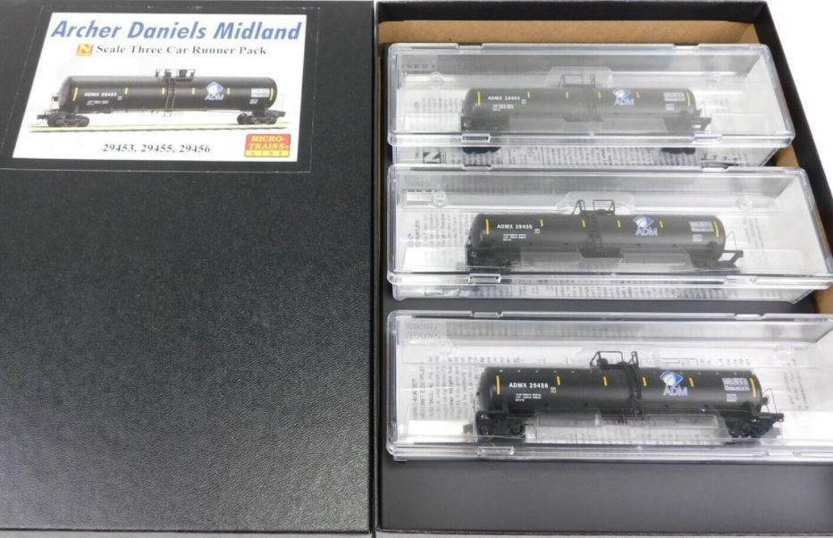 Micro-Trains 99300137 N Archer Daniels Midland Single Dome Tank Car (Set of 3) LN/Box