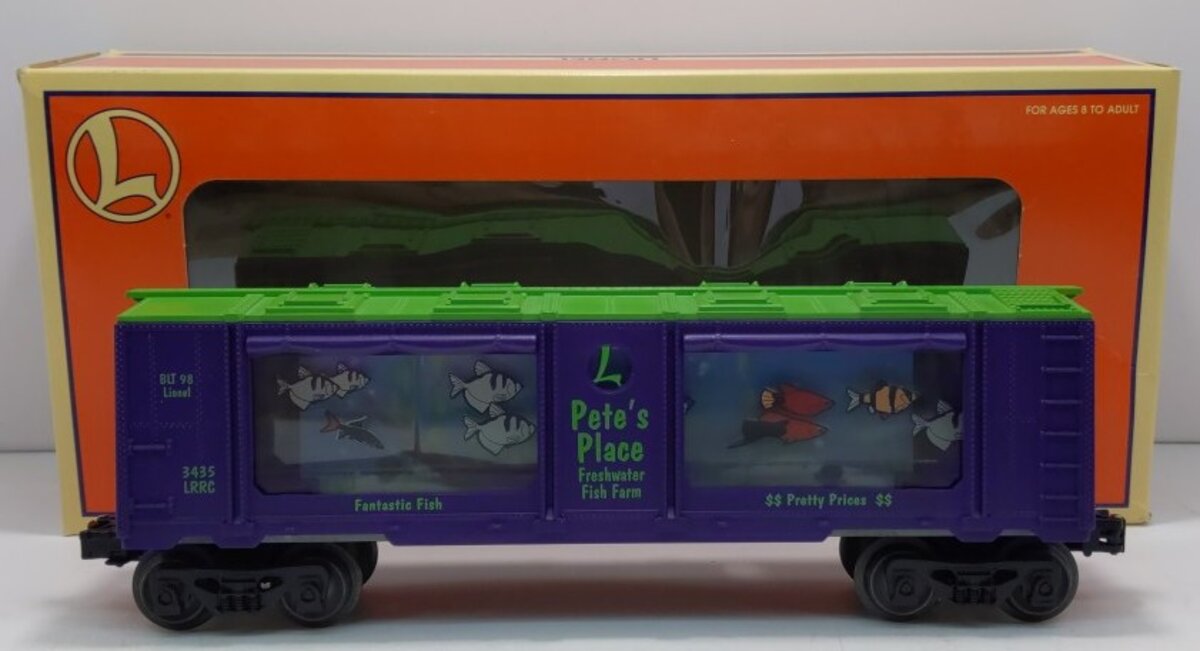 Lionel 6-19965 O Gauge LRRC Pete's Place Operating Aquarium Car #3435 LN/Box