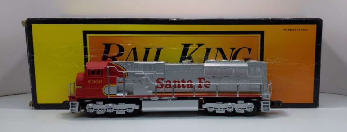 MTH 30-2121-1 O Gauge Santa Fe SD90 Mac Diesel Engine w/PS1 #8300 EX/Box