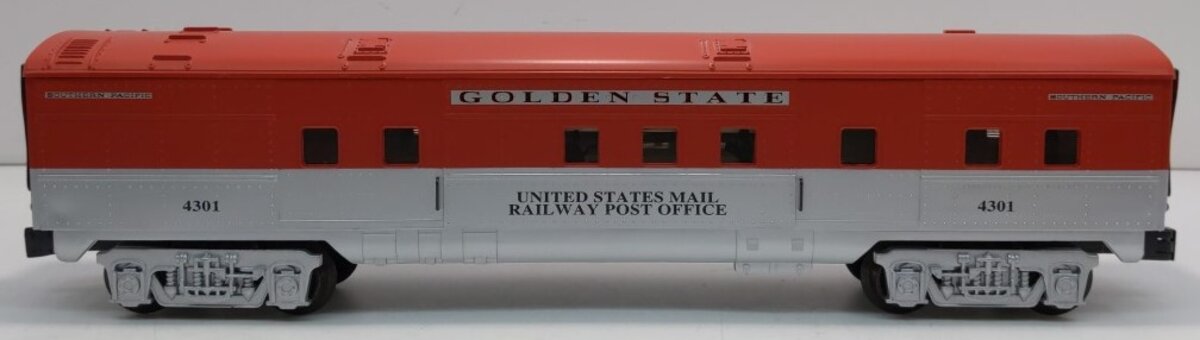 K-Line K4532-4301 O Golden State U.S. Mail 13.5" Streamliner RPO Car #4301 LN/Box