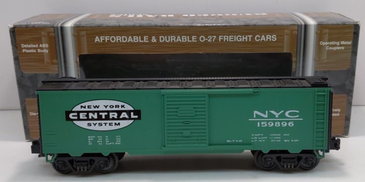 MTH 33-7401 O Gauge New York Central Boxcar #159896 LN/Box