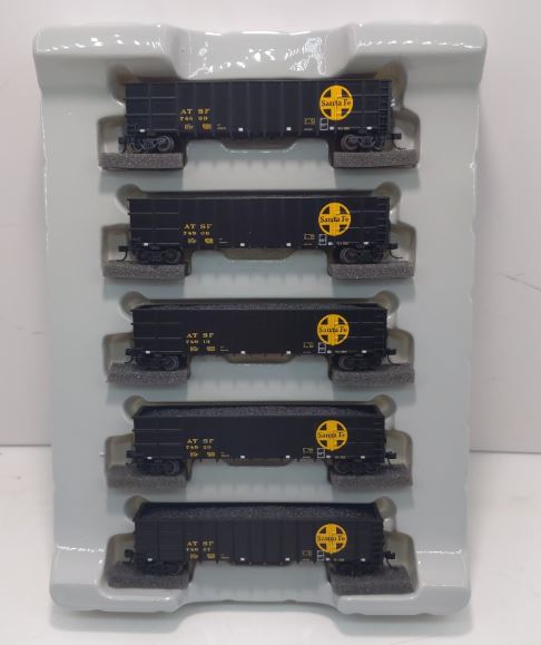 Athearn 11740 N Scale ATSF 50' Thrall High-Side Coal Gondola Set (Pack of 5) NIB