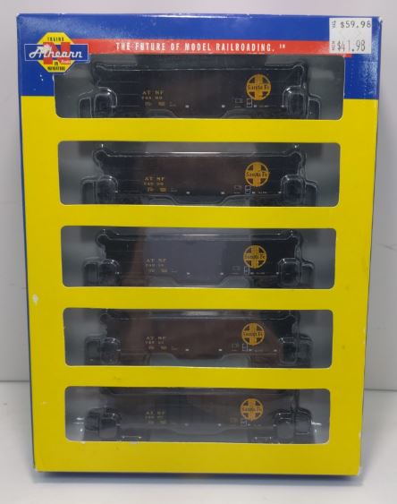 Athearn 11740 N Scale ATSF 50' Thrall High-Side Coal Gondola Set (Pack of 5) NIB
