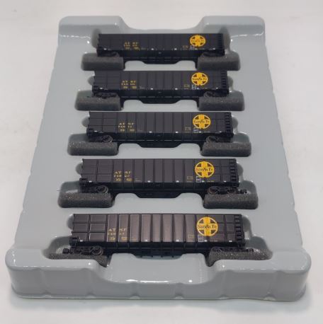 Athearn 11740 N Scale ATSF 50' Thrall High-Side Coal Gondola Set (Pack of 5) NIB