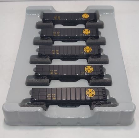 Athearn 11741 N Scale ATSF 50' Thrall High-Side Coal Gondola Set (Pack of 5) LN/Box