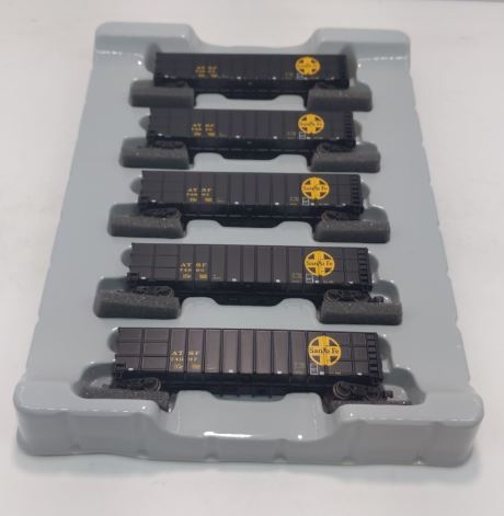 Athearn 11742 N Scale ATSF 50' Thrall High-Side Coal Gondola Set (Pack of 5) LN/Box