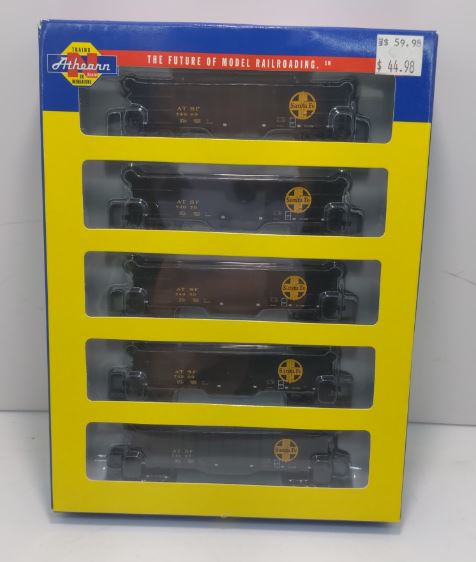 Athearn 11742 N Scale ATSF 50' Thrall High-Side Coal Gondola Set (Pack of 5) LN/Box