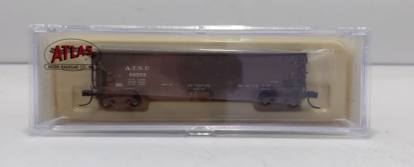 Atlas 34774-4 N Scale ATSF 70 Ton Hart Ballast Car #86555 LN/Box