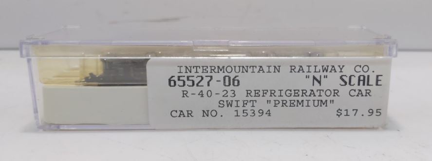 InterMountain 65527-06 N Scale Swift Refrigerator Line Reefer Car #15394 LN/Box