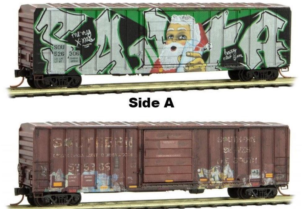 Micro-Trains 02544330 N SOU Weathered 50' Rib Side Single Door Boxcar #526306 LN/Box