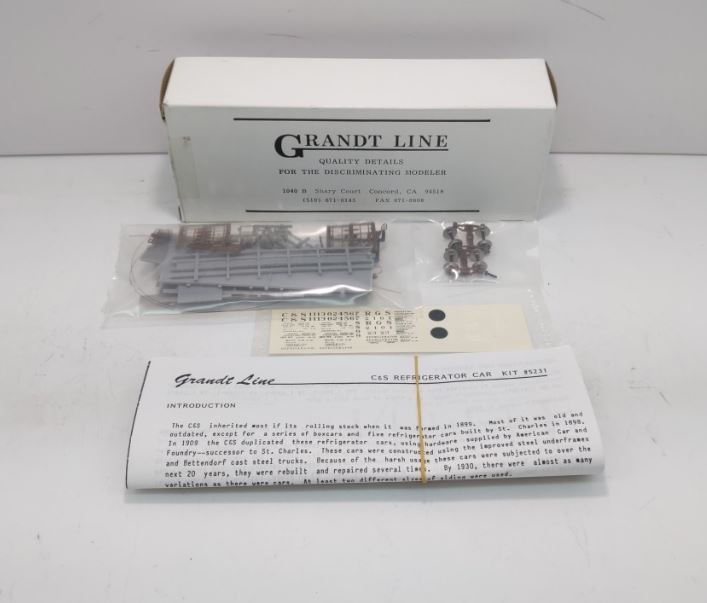 Grandt Line 5231 HOn3 C&S/RGS Steel Underframe Reefer Car Kit