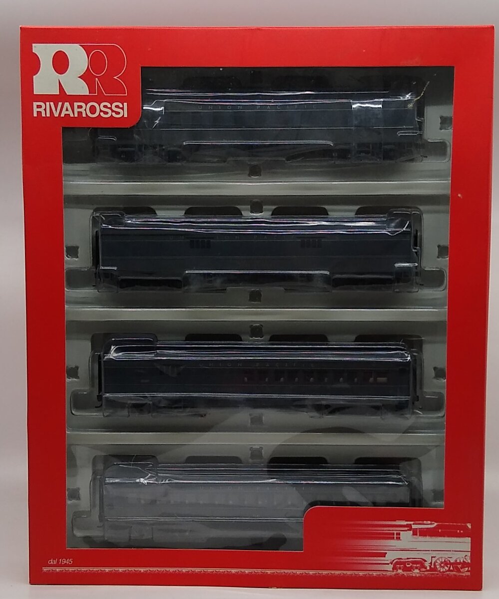 Rivarossi RT600232 HO Scale Union Pacific 60` HWT Passenger Car (Set of 4) LN/Box