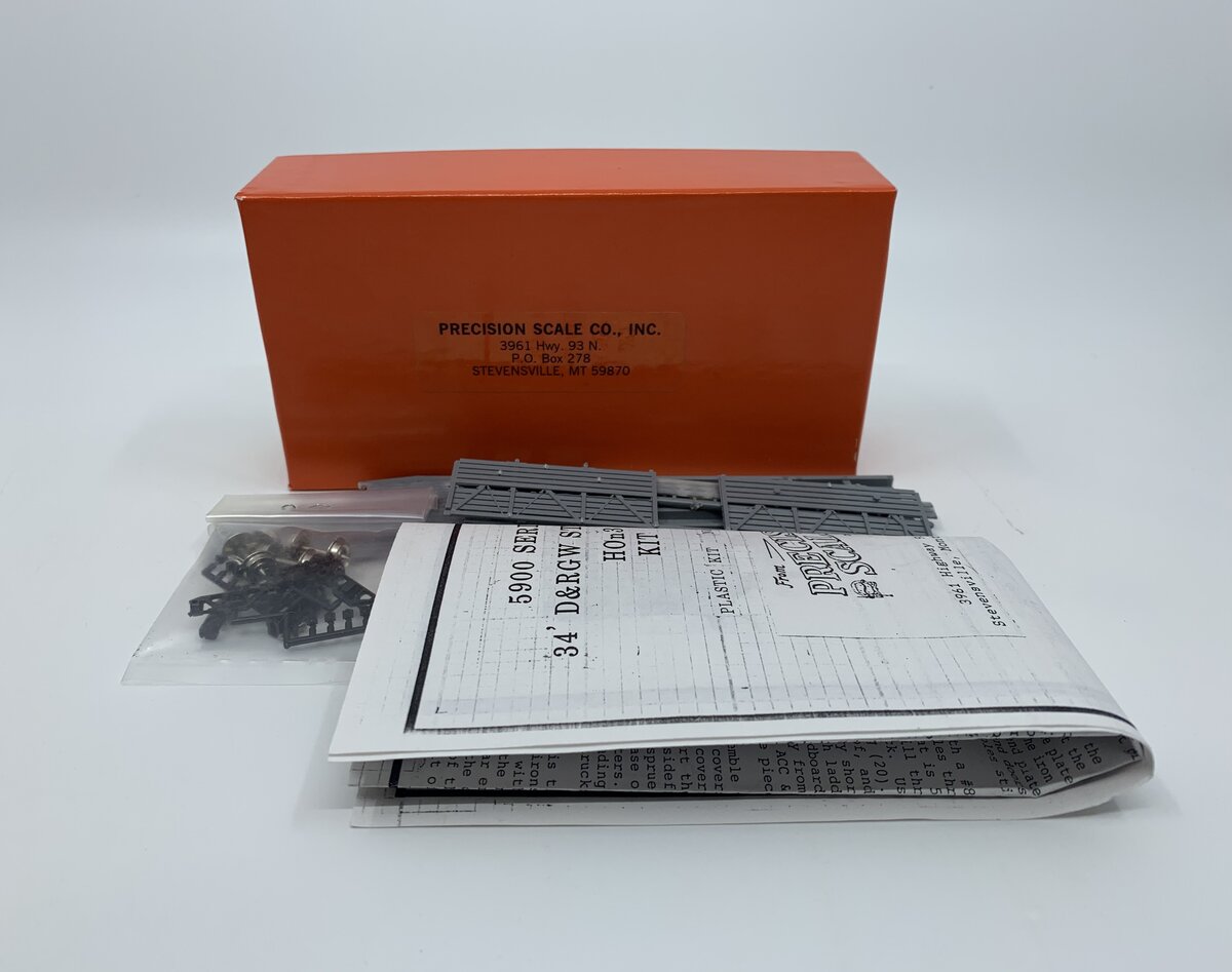 Precision Scale Company 10614 HOn3 D&RGW 34' Stock Car Kit