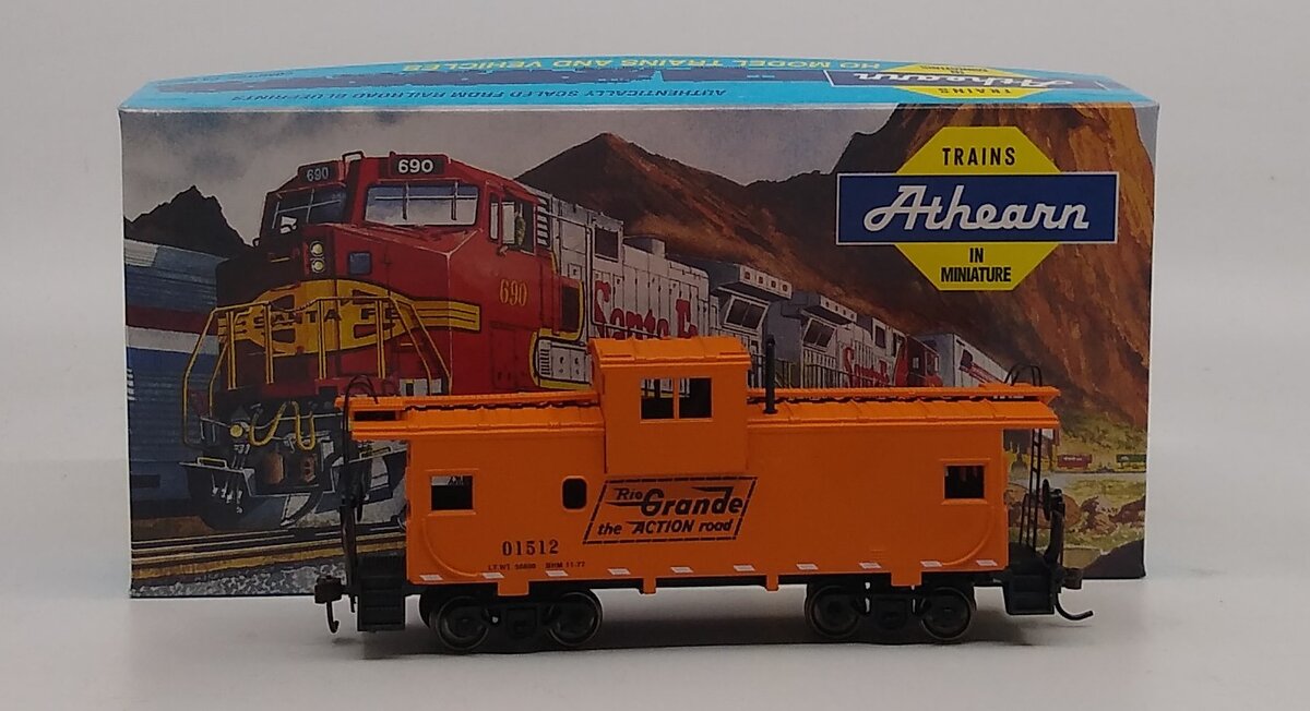 Athearn 5374 HO Scale Denver & Rio Grande Western WV Caboose # 01512 Kit