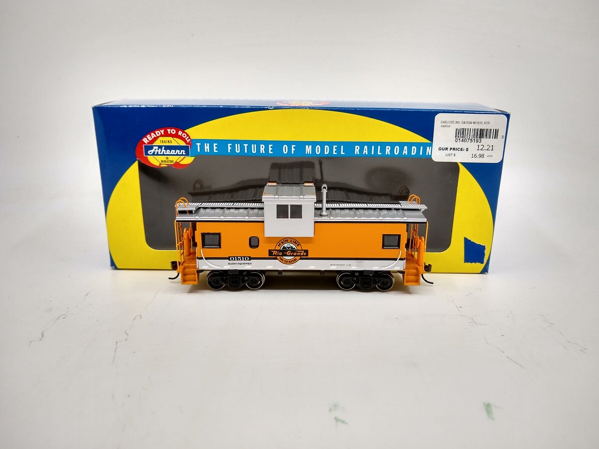 Athearn 75193 HO Rio Grande Wide Vision Caboose #01510 LN/Box