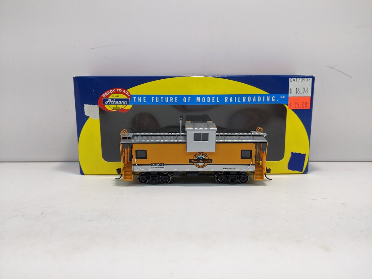 Athearn 75192 HO Scale Rio Grande Wide Vision Caboose #01504 LN/Box