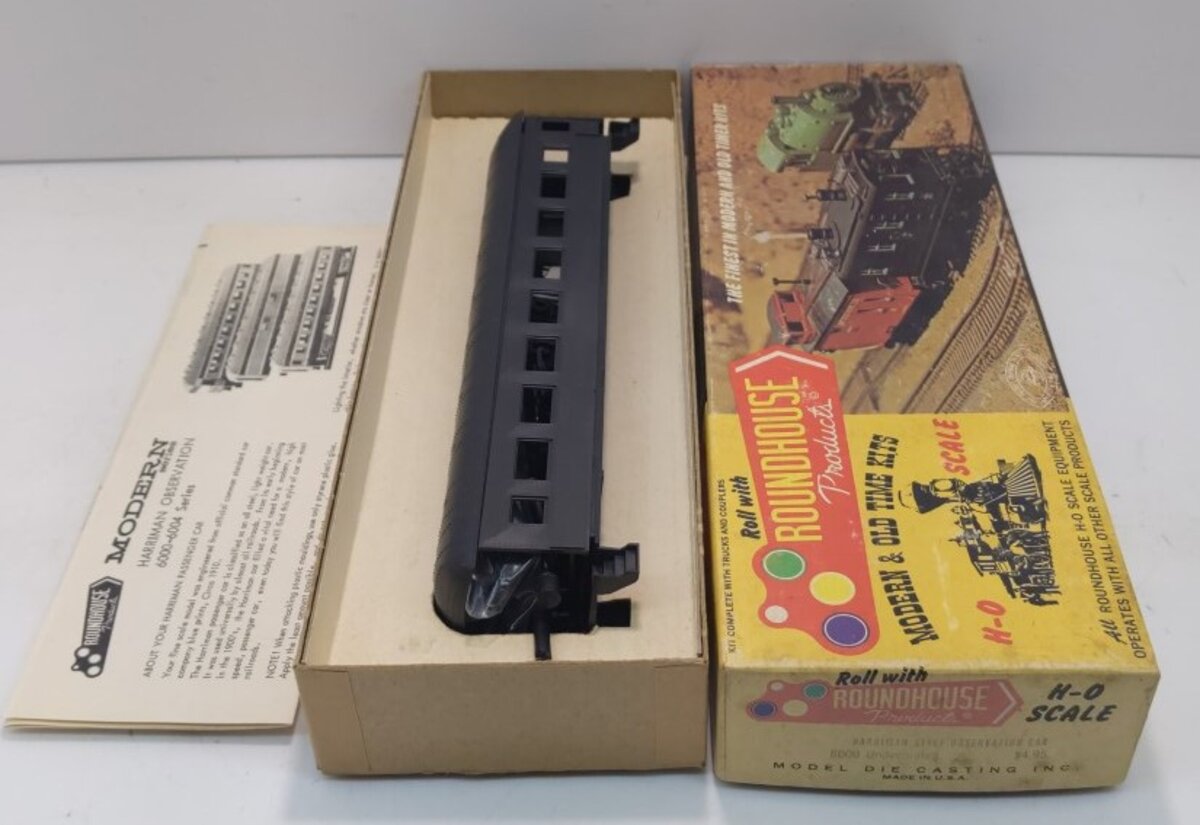 Roundhouse 6000 HO Undecorated Observation Car