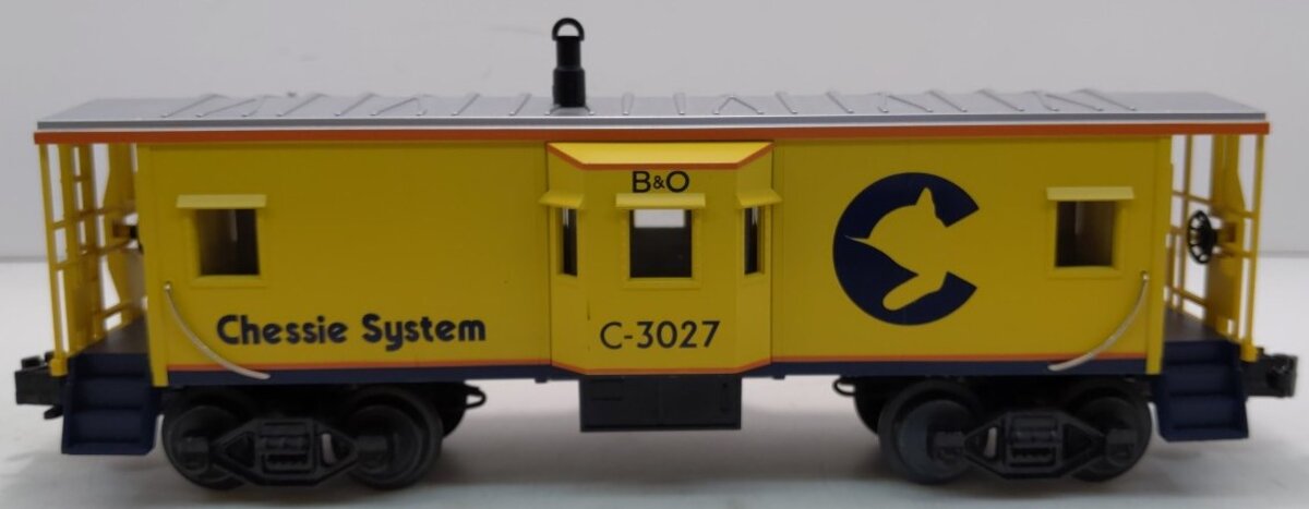 MTH 30-7713 O Gauge Chessie Bay Window Caboose #3027 LN/Box