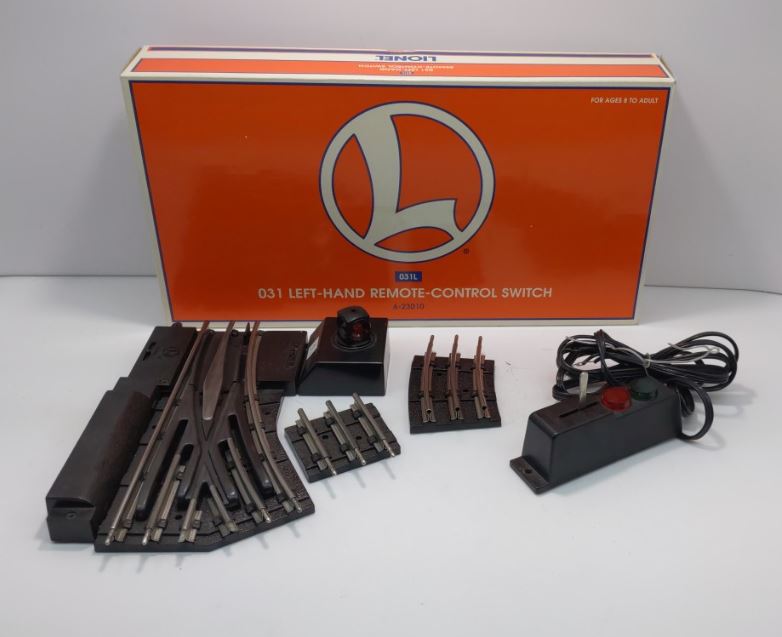 Lionel 6-23010 O Gauge O-31 Left Hand Remote Control Switch Turnout NIB