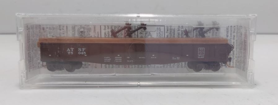 Micro-Trains 04600080 N ATSF 50' Fishbelly Side Gondola w/Steel Beam Load #75045 LN/Box