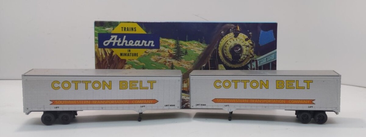 Athearn 5165 HO Scale Cotton Belt / SSW 40' Van Trailer Kit (Set of 2)