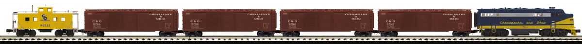 MTH 20-20612-1 Chesapeake & Ohio F-7 Freight Express Train Diesel Boxed Set LN/Box