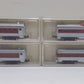 Model Power 3032-4 N Scale Santa Fe Streamline Passenger Car Set (Set of 4) LN/Box