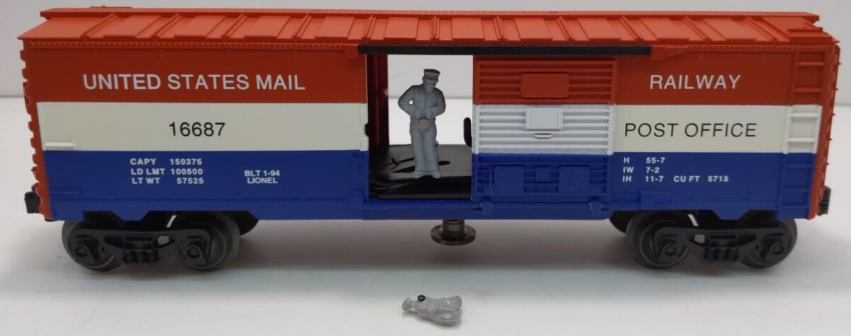Lionel 6-16687 O Gauge US Mail Operating Post Office Car NIB