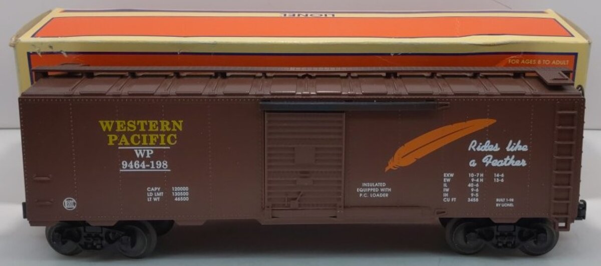 Lionel 6-17233 O Gauge Western Pacific Boxcar #9464-198 LN/Box