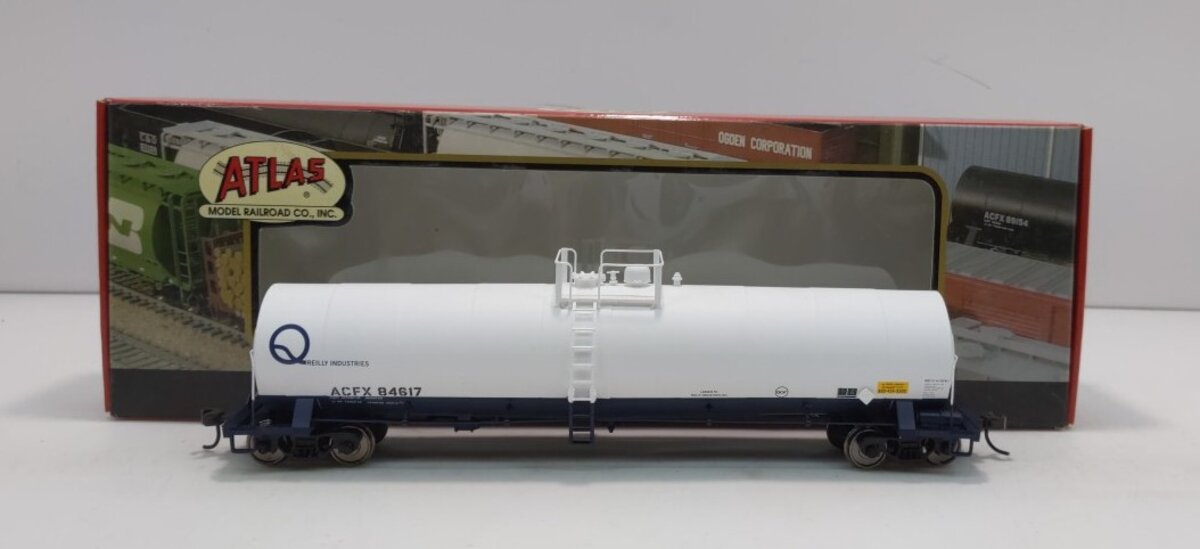 Atlas 1625-2 HO Scale Reilly Industries ACF 23,500 Gallon Tank Car #84617 LN/Box
