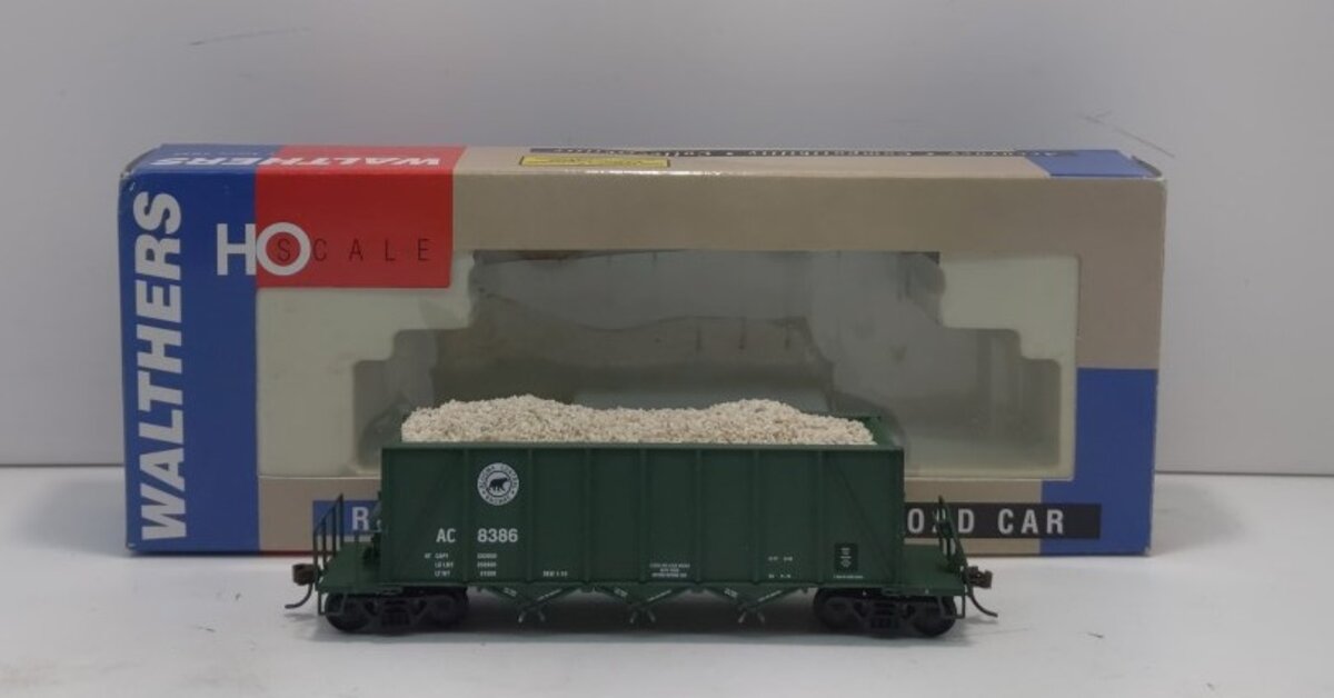 Walthers 932-7062 HO Algoma Central 40' Ortner Aggregate Car #8386 LN/Box