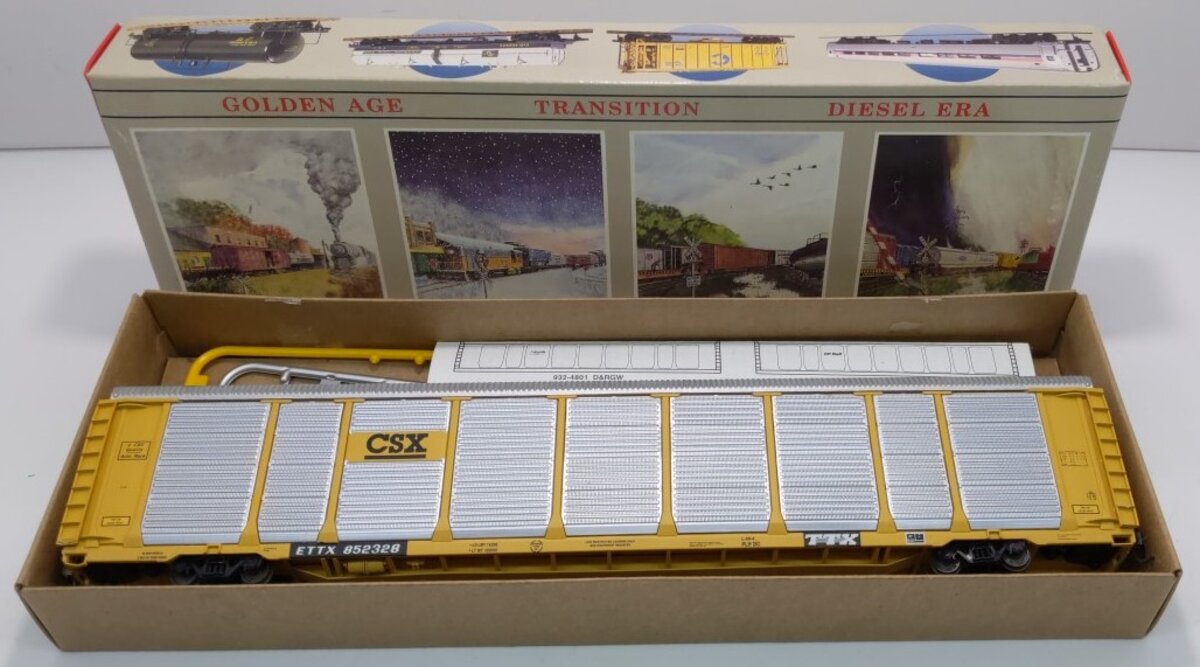 Walthers 932-4809 HO CSX 89'' Enclosed Auto Carrier Kit #941056