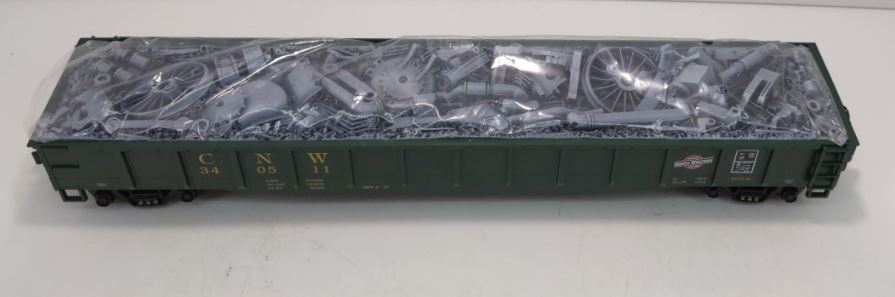 MTH 20-98005 O Gauge Chicago Northwestern Gondola #340511 with Junk Load LN/Box