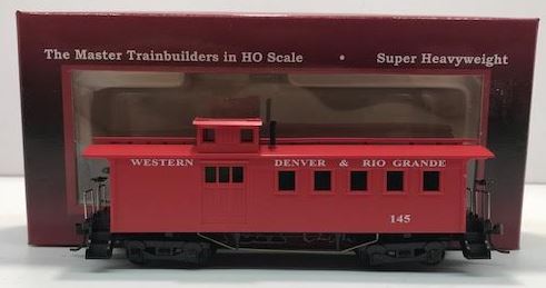 Mantua 725-008 HO Scale Western Denver & Rio Grande Long Wood Freight Caboose NIB