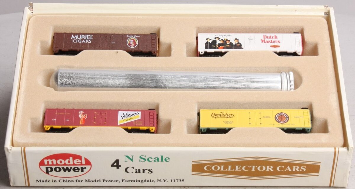 Model Power 3608 N Scale Cigar Reefer 4-Car Set LN/Box