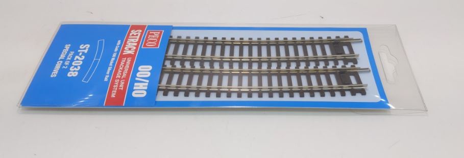 Peco ST-2038 HO Nickel Silver Special 11-1/2 Degree Curved Setrack