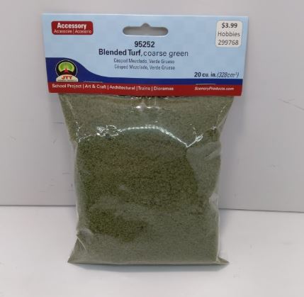JTT Scenery Products 95252 Turf Coarse Blended Green
