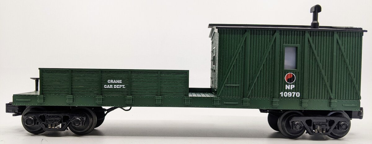 MTH 30-7913 O Gauge Northern Pacific Crane Tender Car #10970