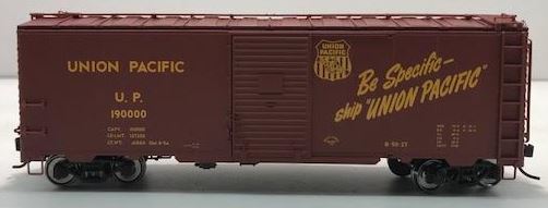Trix 24900 HO Scale Union Pacific 40' Steel Box Car #190000 LN/Box