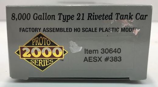 Proto 2000 30640 HO Scale Staley 8000 Gallon Type 21 Riveted Tank Car #383 LN/Box