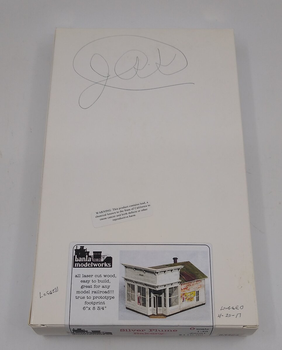 Banta Model Works 6081 O Scale Silver Plume Bakery Building Laser-Cut Kit